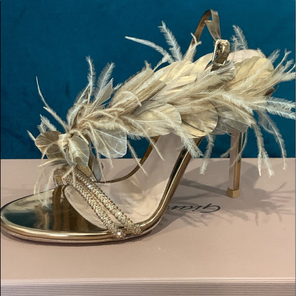 SOLD- Gianvito Rossi Feather Sandals Size 38